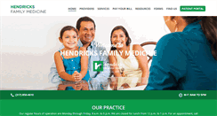 Desktop Screenshot of hendricksfamilymed.com